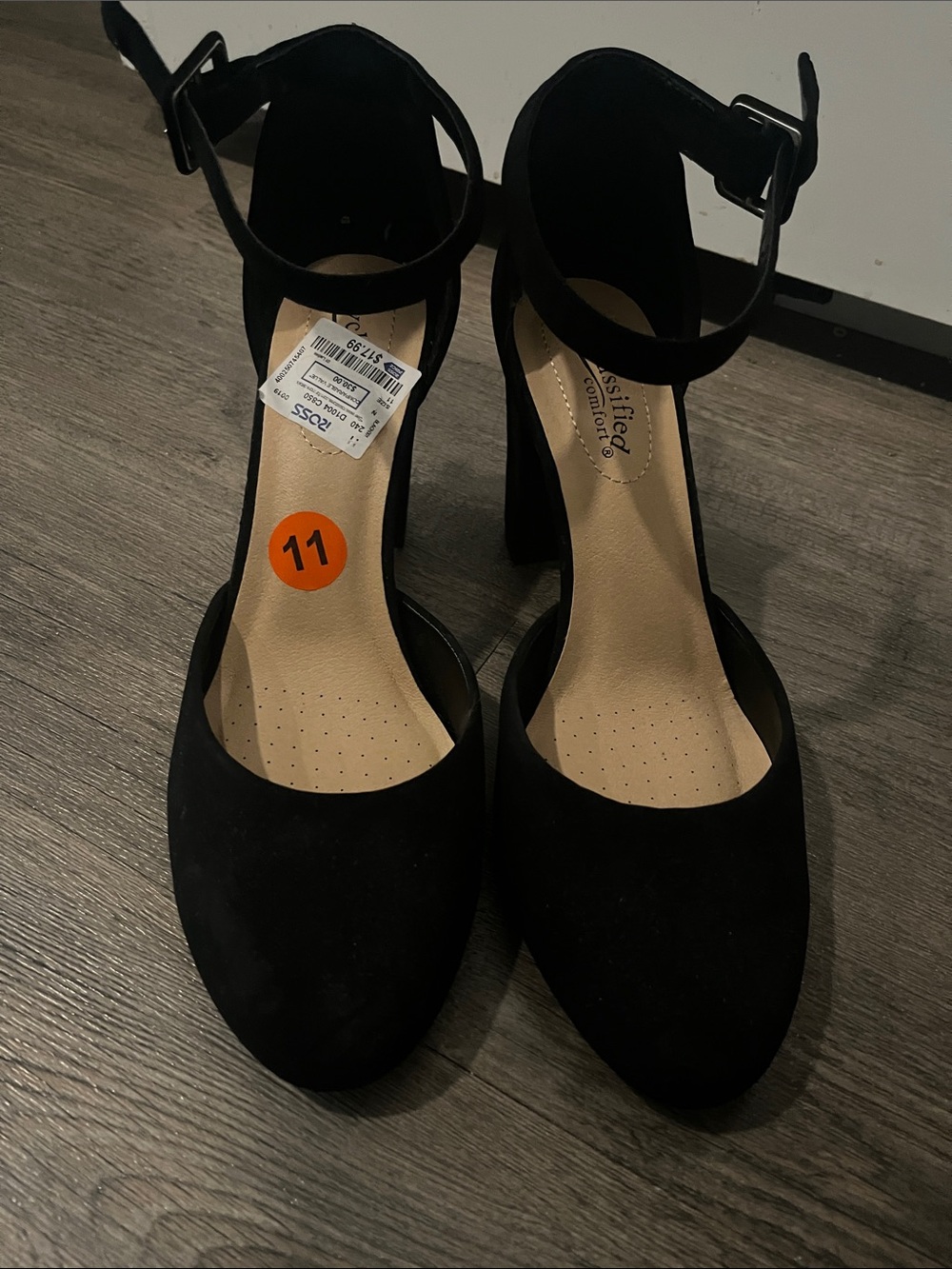 Cityclassified Black Ankle Strap Heels